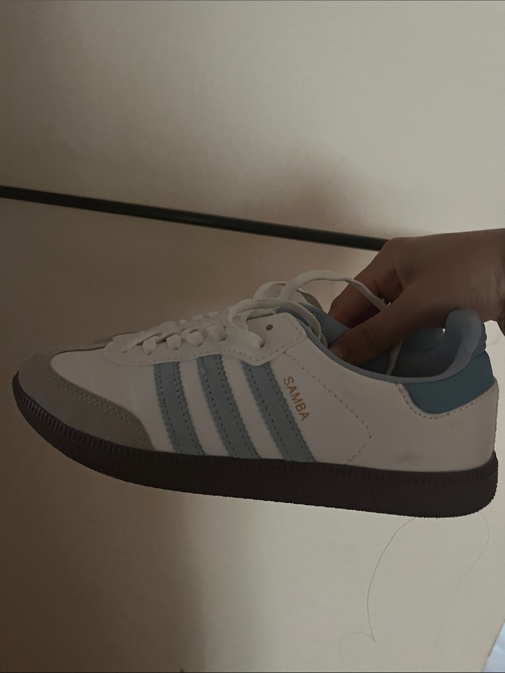 adidas Samba Men's Sneakers White and Light Blue